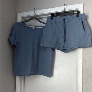 Blue Lucky Brand T-Shirt and Shorts Set